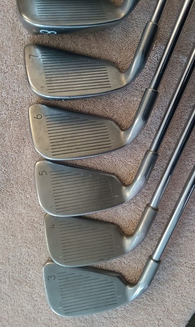 TZ GOLF - VINTAGE RARE Ping ISIK, Black Dot 3-PW Irons, 8 Clubs