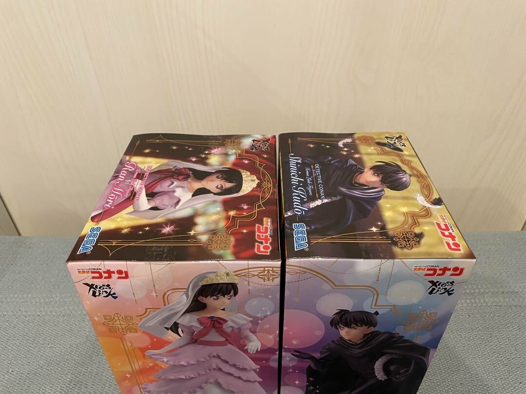 SEGA Detective Conan Xross Link Figure Shinichi Kudo Ran Mouri Set