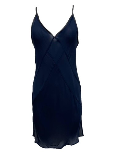 a line midi dress blue Blue High Low Crepe Halter Gown With Organza Draping