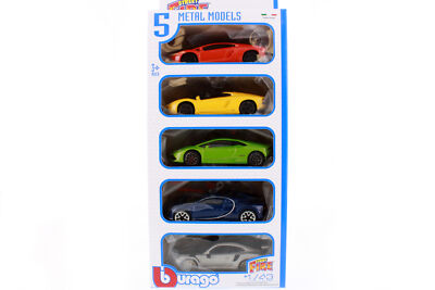 STREET FIRE 5PC VEHICLE PACK 1/43 DIECAST CAR BBURAGO 18-30005