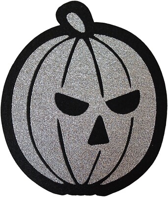 HELLOWEEN - Silver Pumpkin Cut Out Patch - 10,1 cm x 8,9 cm - 168482