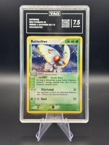 Butterfree🦋✨ 2/112 • 2004 Pokemon EX Fire Red Leaf Green Holo • TAG 7.5