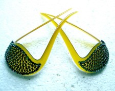 Early 20th century matched pair of rhinestone hair combs