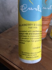 Curls Hair Milk Blueberry Coconut Leave in Conditioner for Wavy Curly Hair 8oz