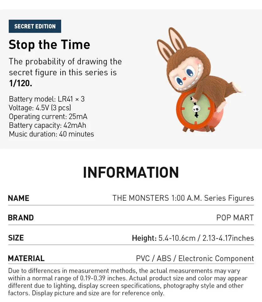 AUTÉNTICAS FIGURAS DE LA SERIE DE LOS MONSTRUOS 1:00 A.M. JUGUETE LINDO REGALO MUY LINDO Foto 4 de 4