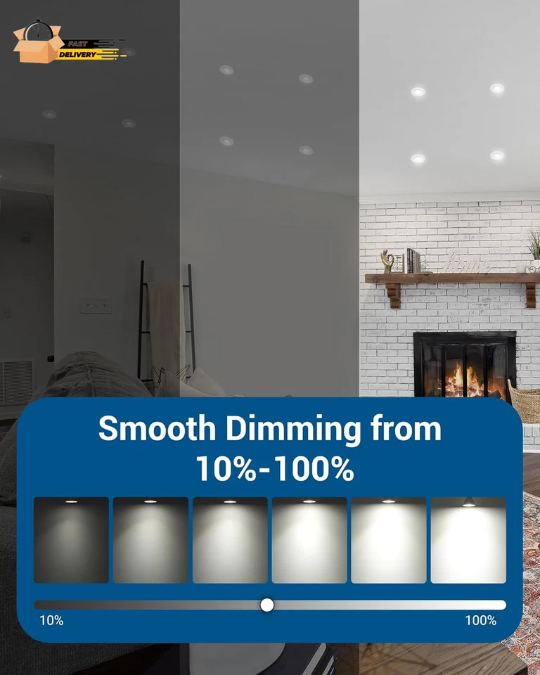 6-Pack GU10 LED Dimmable Bulb, 500LM, 5000K Daylight Track Lighting B - Image 3 of 4