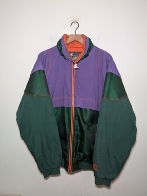 STARTER 90s Purple Green Nylon Jacket Men's L Rare Vintage