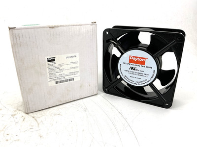 New Dayton 6KD76 AC Axial Fan Black 18/20Watts 0.18/0.21A 115V 50/60HZ