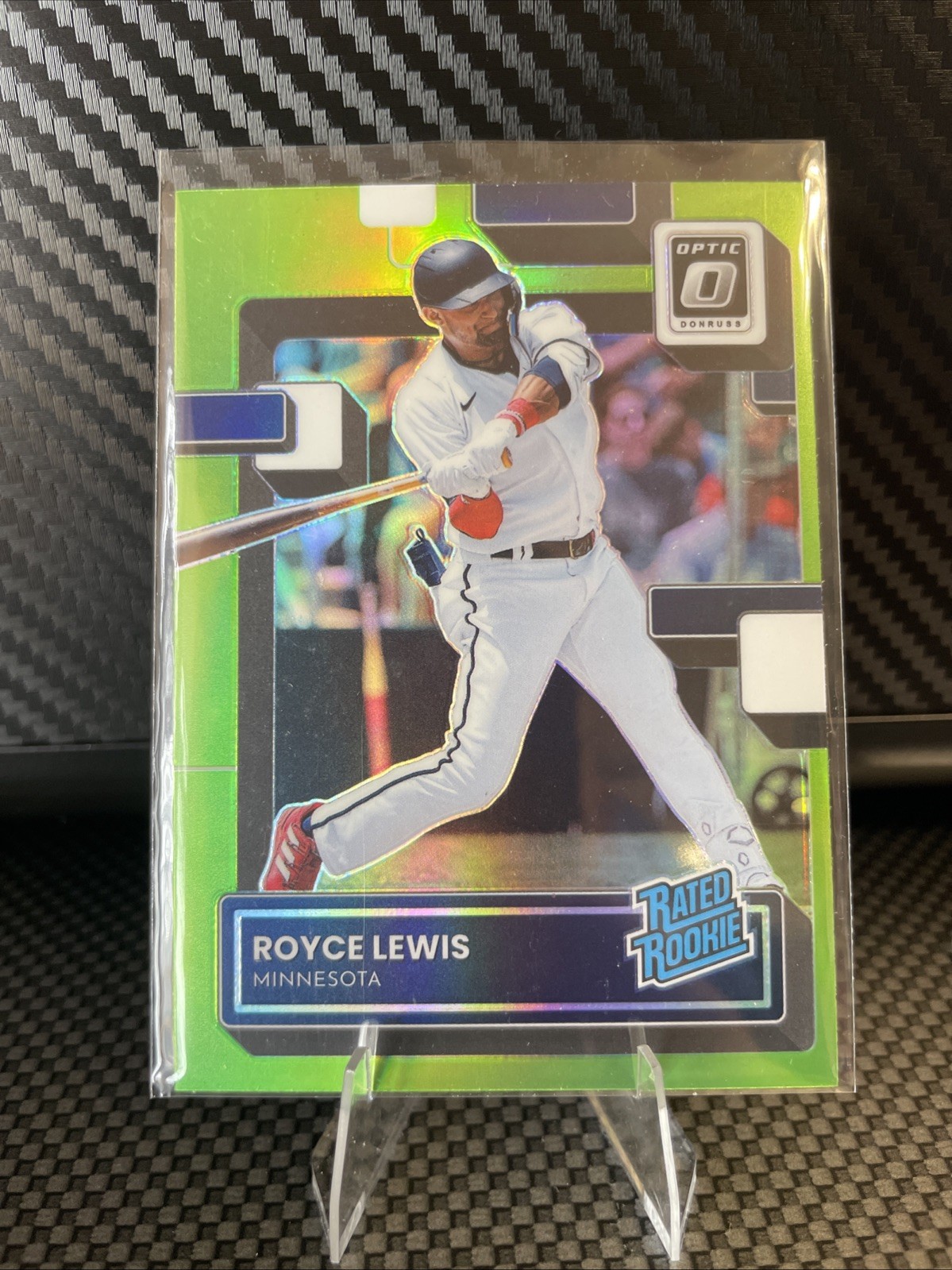 2022 Panini Donruss Optic - Rated Rookie Royce Lewis #164 Lime Green Prizm (RC)