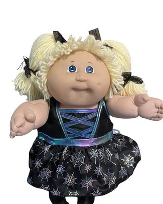 1983 Cabbage Patch Kids, Lemon Pigtails, Blue Eyes, HM3, KT, Halloween  ️ Dress
