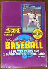 1991 SCORE MLB BASEBALL SERIES 2 FACTORY SEALED WAX BOX (36 PACKS) MANTLE?