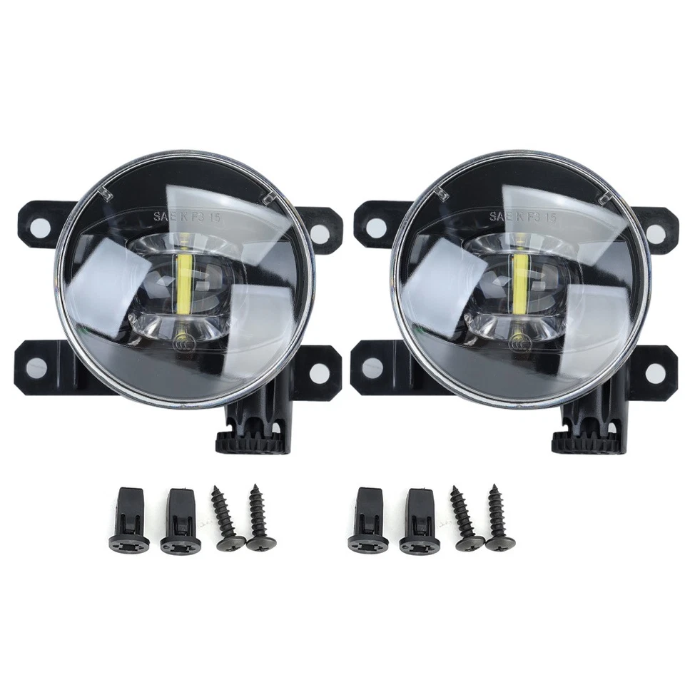 High Bright LED Front Bumper Fog Light Driving Lamp For Lada Vesta Renault Logan - Image 3 of 4