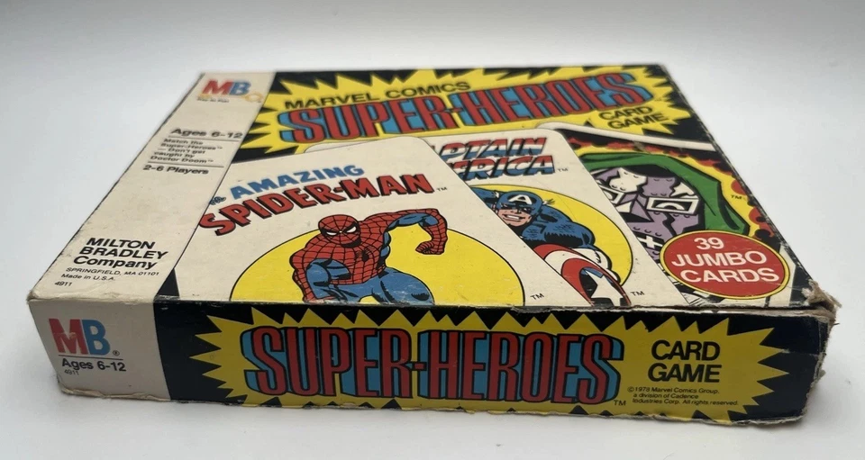 Vintage 1978 Marvel Super-Heroes Card Game Complete With Instructions VTG - Image 2 of 4