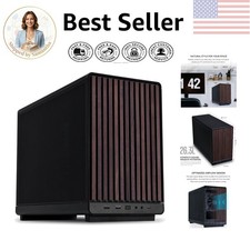 Black Mini-Tower Case for Micro ATX: Enhanced Cooling Modular Features