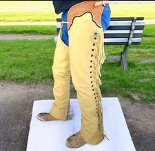 Men Pant Western Style Genuine Leather Chap Riding pant: Gift For Him