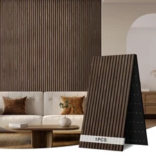 Wood Slat Wall Panel-94.5"x 23.6"(15.5 sq ft) Folding Acoustic Panels, 