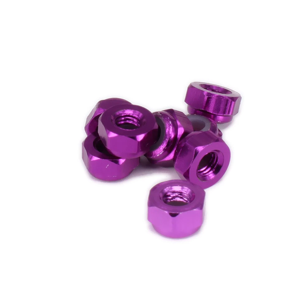 Tuerca de bloqueo de rueda de aleación M3 3 mm 8 piezas para coche hobby RC 1/10 Kyosho Optima 4x4 nueva Foto 4 de 4