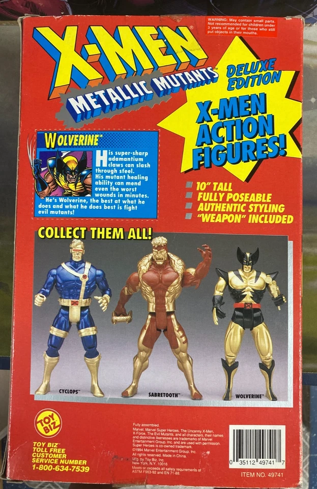 Wolverine Deluxe Edition Uncanny & Metallic Mutants 2 figure lot - Image 3 of 4