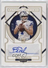 2020 National Treasures Rookie Signatures Holo Gold 9/10 Ben DiNucci Auto 0q3g