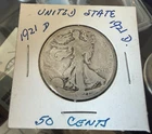 1921-D Walking Liberty Half Dollar Key Date Coin