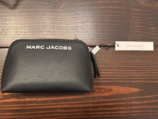 NWT Marc Jacobs Grind Crossbody Pouch Pebble Leather Black Purse