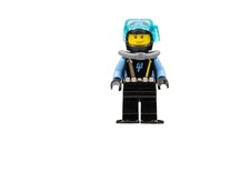 LEGO® Minifig aqu015a - Aquaraider Diver 1 with Black Flippers
