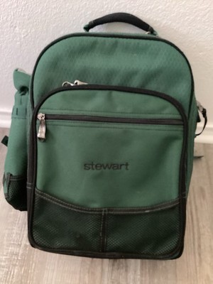 Picnic Time Backpack Wine & Accessories Holder Insulated Green