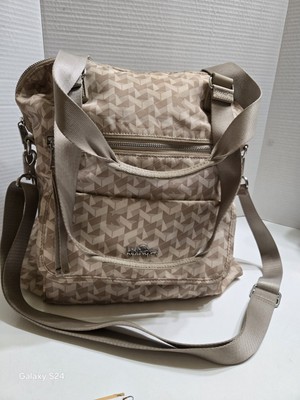 KIPLING Nylon Geometric Print Camryn Convertible Laptop Handbag