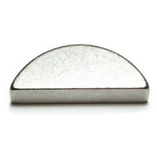 10mm x 16mm Zinc Plated Steel Woodruff Keys 3 pcs. 