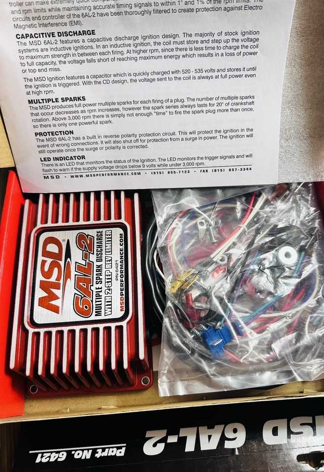 MSD 6421 6AL-2点火控制带内置2步旋转限制器 — 第 3/4 张图片