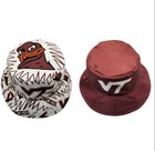 New ListingVirginia Tech Vt Hokies Bucket Hat White Maroon Orange Reversible Football Logo