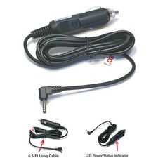 Reliable 12V Power Cord for Whistler Radar Detectors - 78 Inch Long, Black Cable