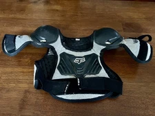 Fox Racing Youth Black/Silver Pee Wee R3 Roost Guard Chest Protector Motocross