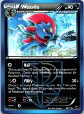 Weavile (Team Plasma) 66/116 Plasma Freeze Rare Normal NM