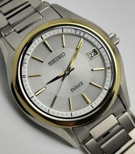 Seiko Dolce Radio Solar Titanium Watch 7B24-0BM0 Lightweight Dress 10ATM