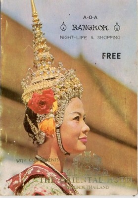 BANGKOK Thailand 1972 Night-Life & Shopping Guide Book