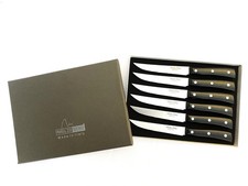 Maglio Nero 6 pc Serrated Steak Knife Set - Cozzini Cutlery Imports Made n Italy