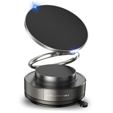 Vacuum Magnetic Phone Holder for Car,2800gf Strong Magnetic Phone Matte Black