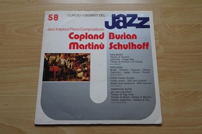 I GIGANTI DEL JAZZ 58 Copland Burian Martinu Schulhoff LP PIANO JAZZ