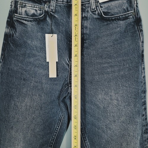 BNWT NEW TOPSHOP LADIES JEANS 4 FADED BLACK W24 L32 STRAIGHT CROP D12 - Picture 9 of 11