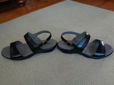 SAS Shoes Nudu Heel Strap Sandals in Midnight Black Size Brand New,  NWOB