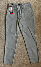 Banana Republic Ladies' High Rise Twill Pant, Gray 8 New with Tags
