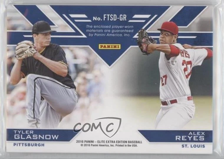 2016 Panini Elite Extra Edition Purple /25 Alex Reyes Tyler Glasnow #FTSD-GR - Image 2 of 2