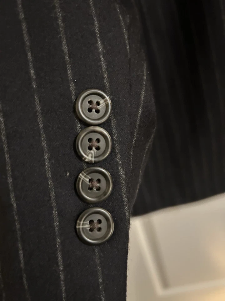 Traje ralph lauren azul marino a rayas Foto 4 de 4