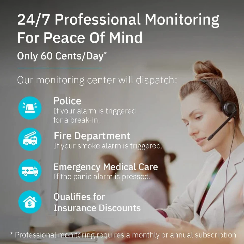 Kit de seguridad todo en uno Iota con cámara integrada, alarma, llavero, movimiento y... Foto 4 de 4