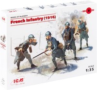 ICM 035691 - Plastikmodellbausatz, 1/35 WWI FranzöSische Infanterie