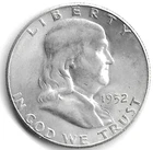 1952-S FRANKLIN HALF DOLLAR SILVER 50C HIGH CHOICE AU NEAR FULL BELL LINES