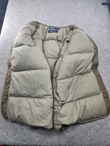 Vintage Polo Ralph Lauren piumino gilet medio kaki RRL outdoorman - Foto 11 di 11