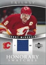 2006-07 Upper Deck Trilogy Honorary Swatches #HSLM Lanny McDonald Jersey - HKY