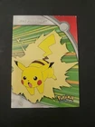 LP Pikachu HV6 #25 Pokémon Topps TV Animation Heroes & Villains Blue Logo